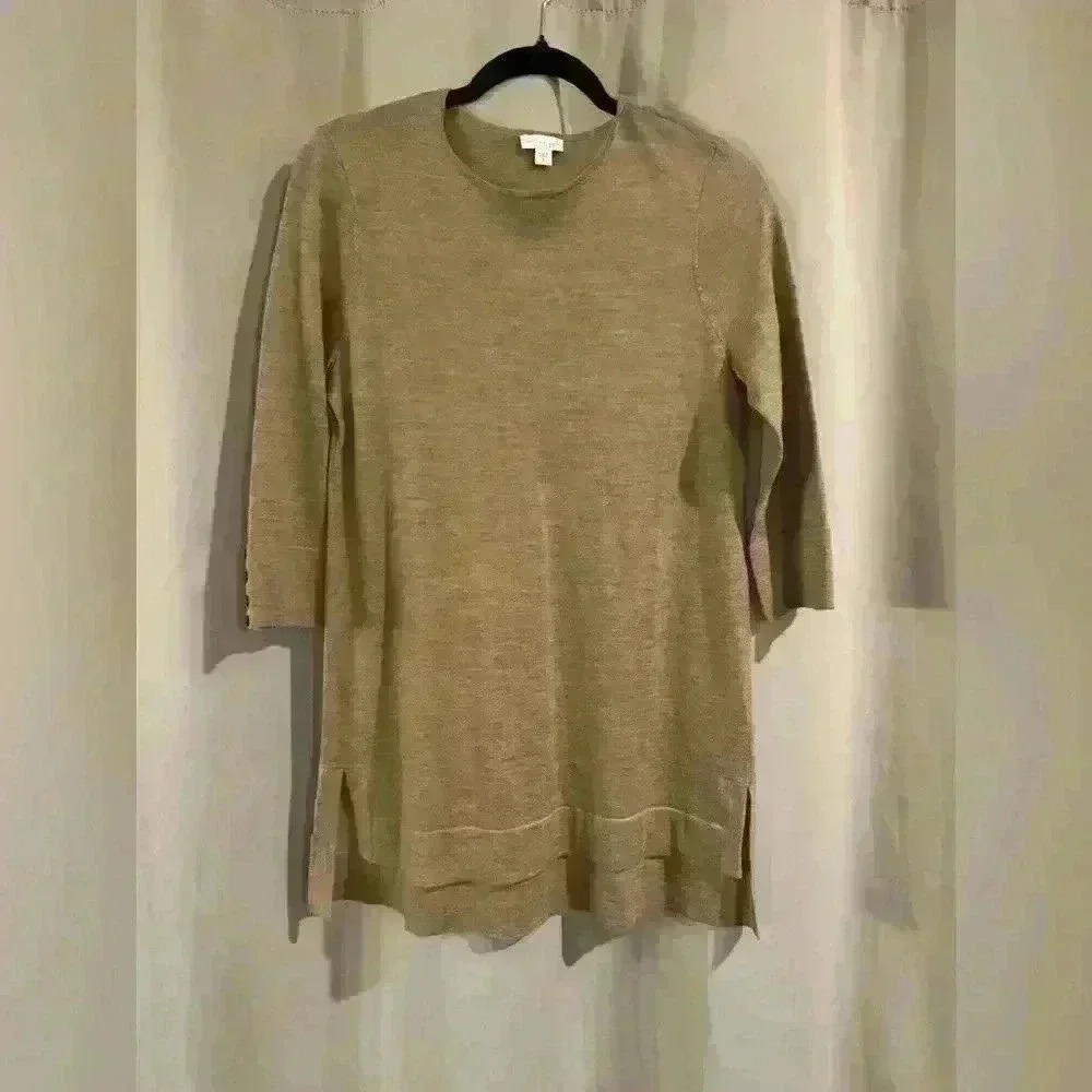 Women’s Brown J.Jill 3/4 Sleeve Top